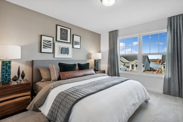 bedroom featuring carpet flooring