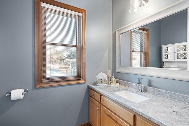 bathroom with vanity