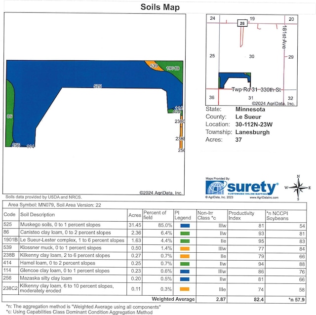 Listing photo 3 for XXX 330th St, Montgomery MN 56069