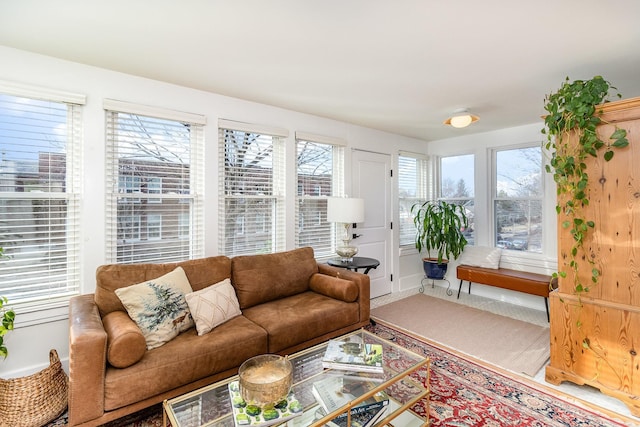 view of sunroom / solarium