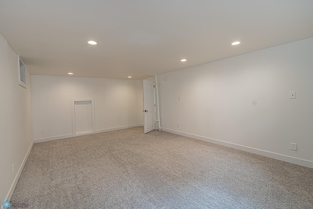 view of carpeted empty room