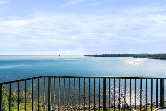 view of water feature