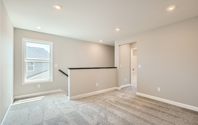 view of carpeted empty room