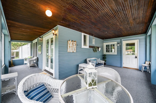 255 Shore Dr, Forest Lake, MN 55025 - view of patio with french doors