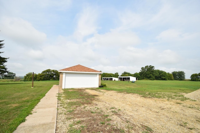 exterior space featuring a yard