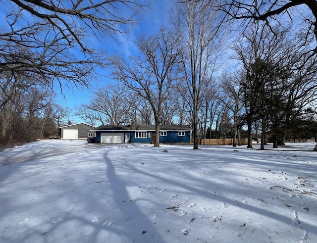 view of front of home with an attached garage