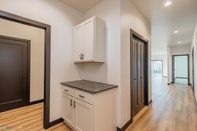 hallway featuring light hardwood / wood-style floors