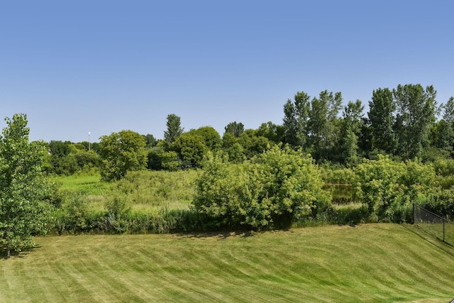 view of yard featuring a rural view