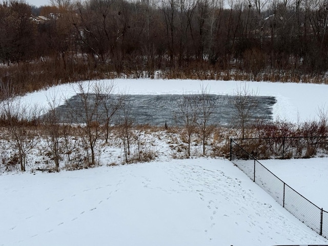 view of snowy yard