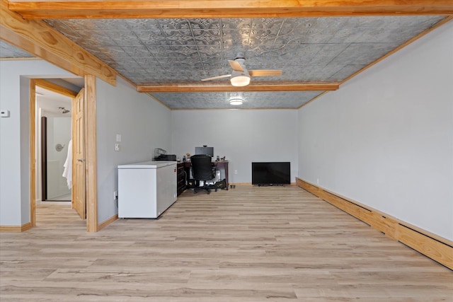 interior space featuring light hardwood / wood-style floors