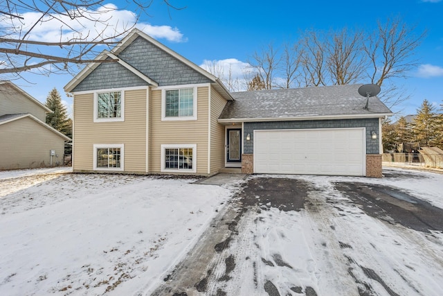 view of front of house featuring a garage