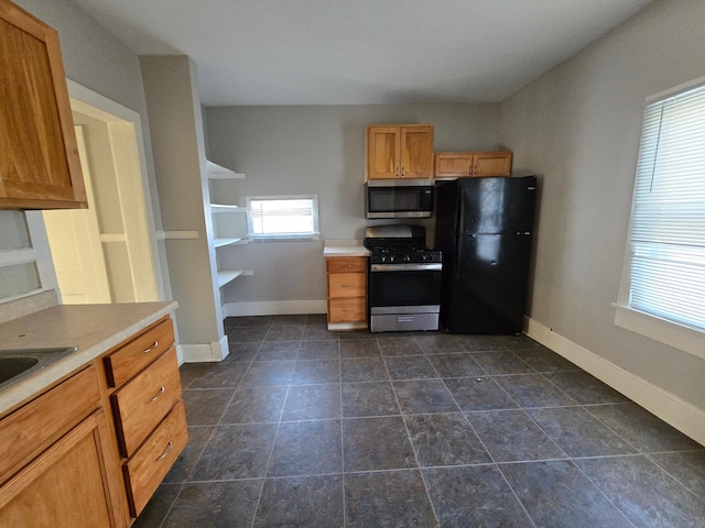 kitchen featuring appliances with stainless steel finishes