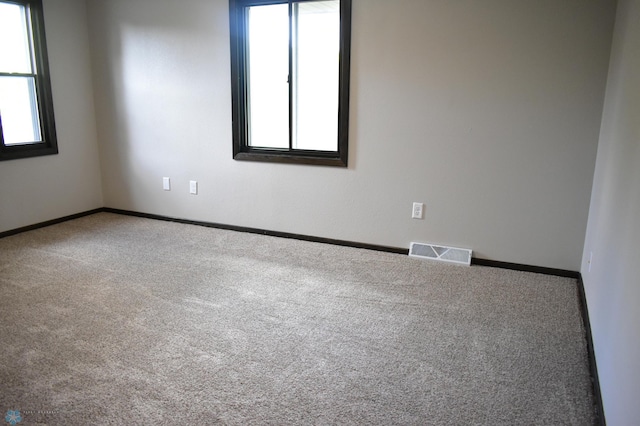 spare room with carpet