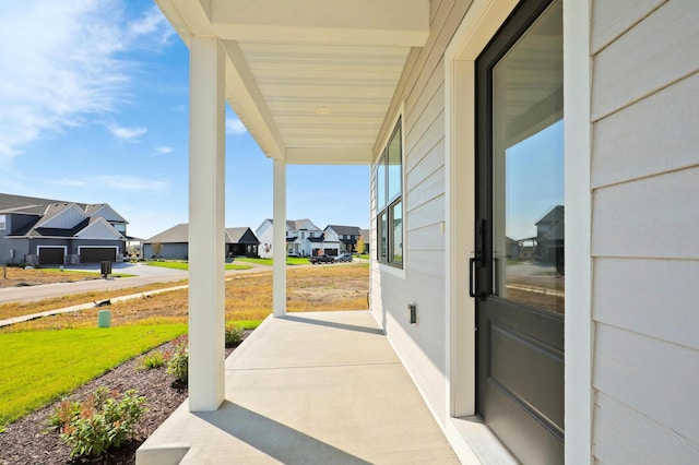 view of patio featuring covered porch