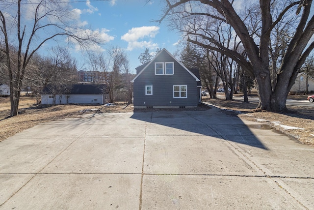 view of side of property