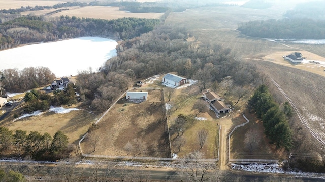 bird's eye view featuring a rural view