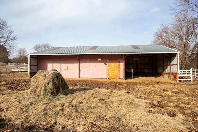 view of stable