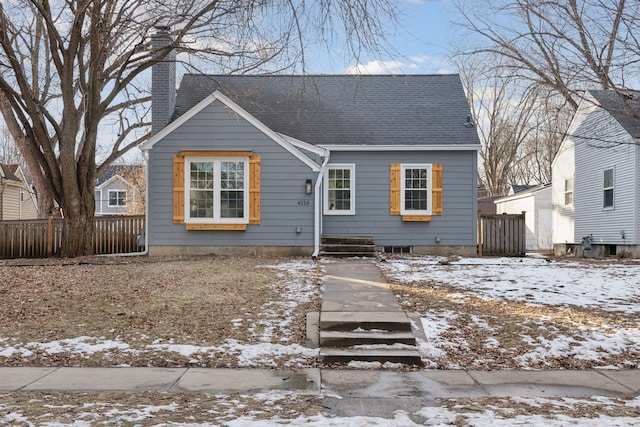 view of bungalow-style home