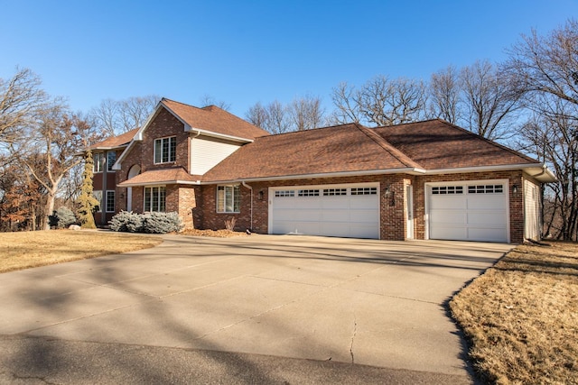 view of property featuring a garage