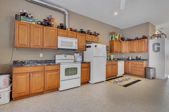 kitchen with white appliances