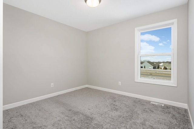 view of carpeted empty room