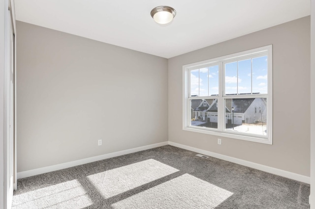 view of carpeted empty room