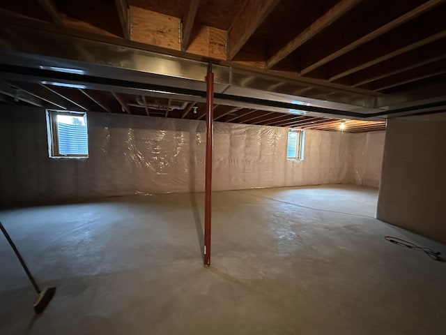 view of basement