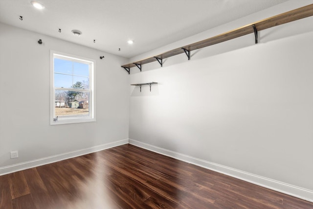 interior space with dark wood finished floors