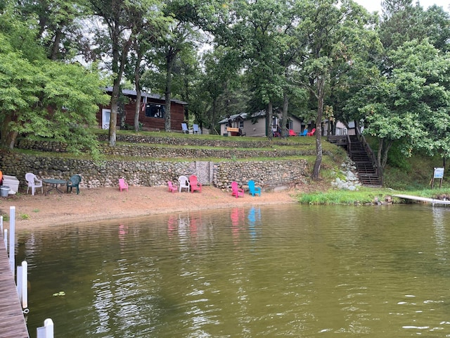 view of water feature