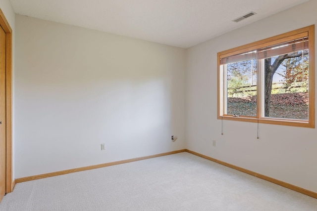 view of carpeted empty room