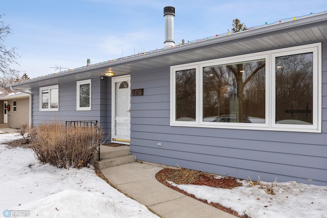 view of front of home