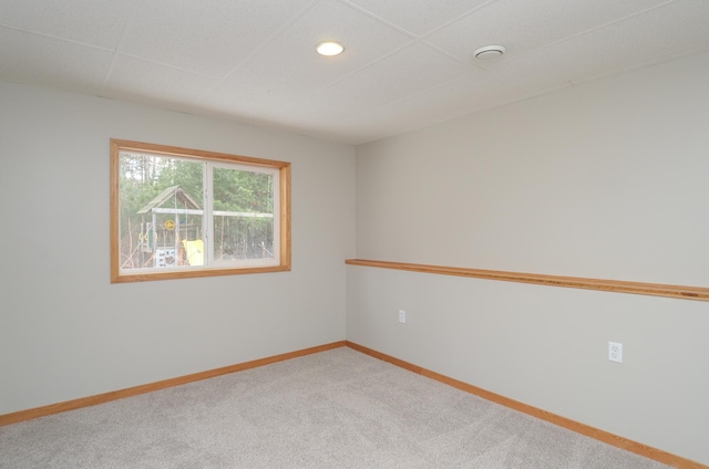 view of carpeted empty room