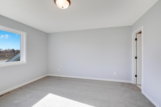 view of carpeted empty room