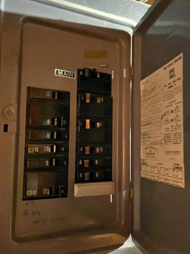 utility room with electric panel