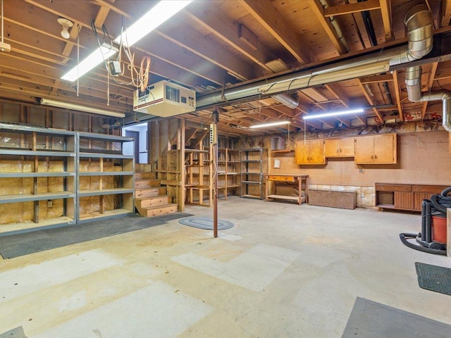 view of basement