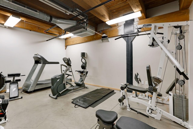 view of workout room