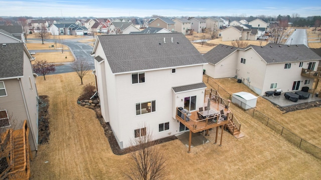 birds eye view of property featuring a residential view