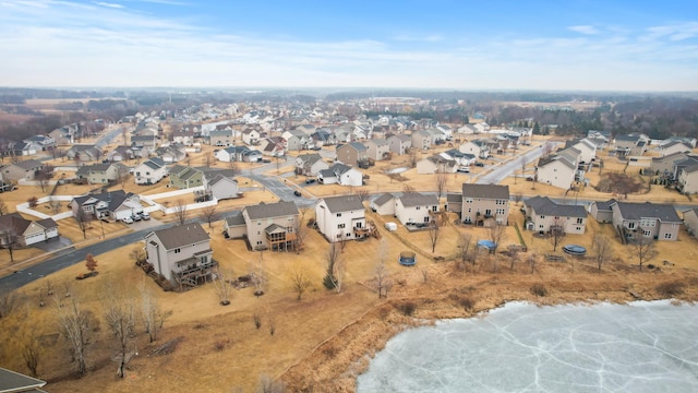 drone / aerial view featuring a residential view