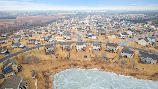 aerial view featuring a residential view