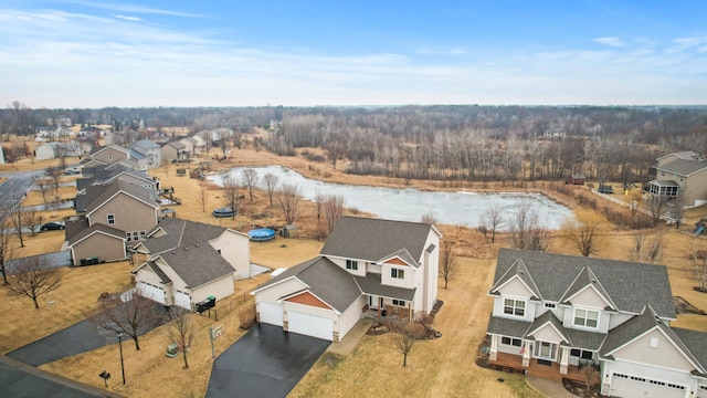 bird's eye view featuring a residential view