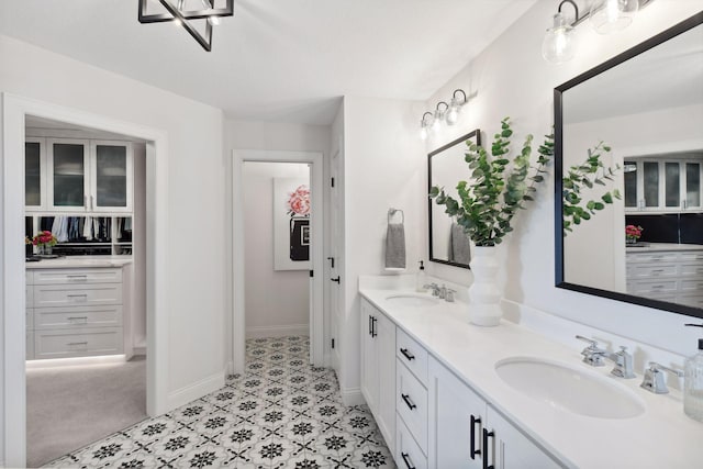 bathroom featuring vanity