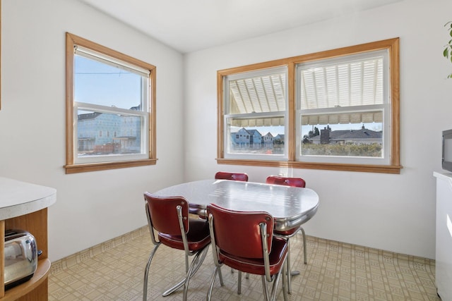 view of dining space