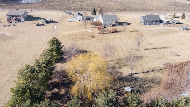 bird's eye view featuring a rural view