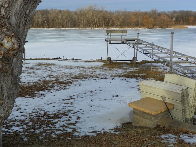 view of dock