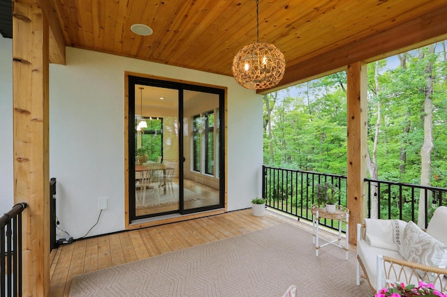 view of balcony