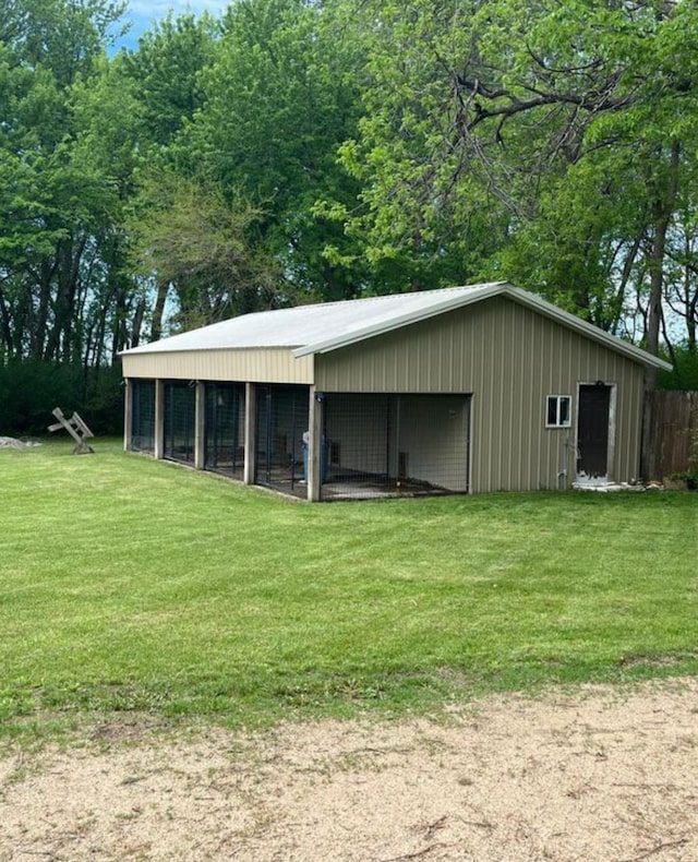 view of outbuilding