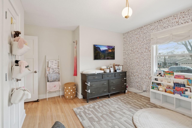 interior space featuring light hardwood / wood-style flooring