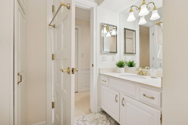 bathroom featuring vanity