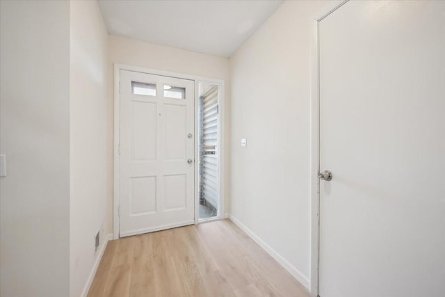 entrance foyer featuring light hardwood / wood-style floors