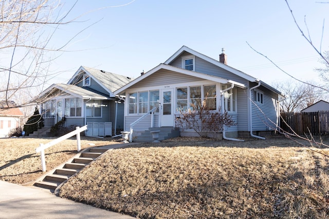 view of bungalow-style house